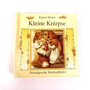 Collectible Ernest Nister’s Miniature Moving Picture Book ‘Kleine Knirpse’ 1991